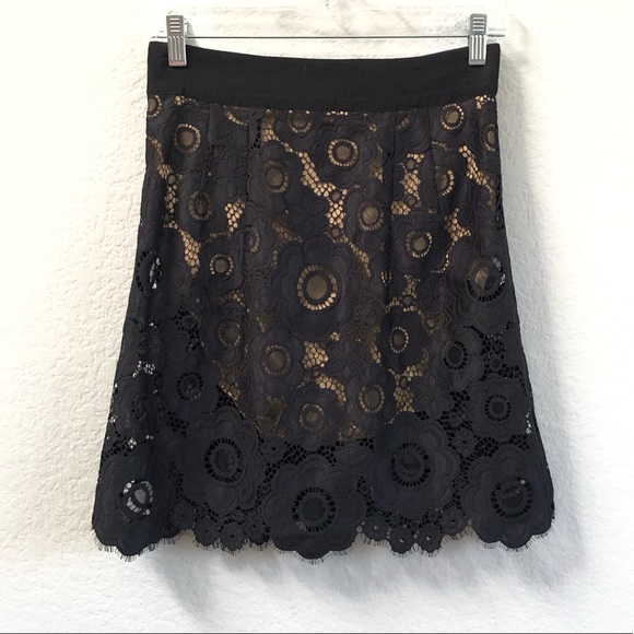 For Love and Lemons Sonya Skirt Lace Black Sz Sm - Picture 3 of 5